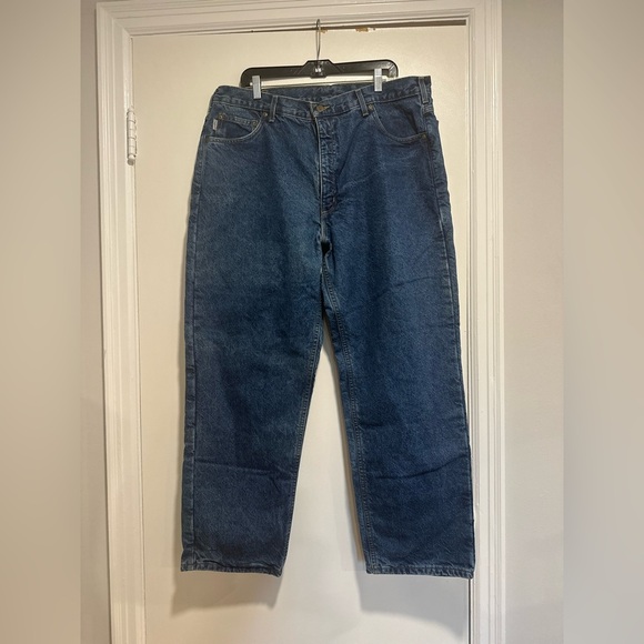 Vintage Y2K ‘02 NWT Mens Carhartt 40x30 B21 DST Relaxed Fit Flannel Lined Jeans - Picture 1 of 16